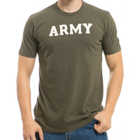 Oceanside, Applique T's, Army, Olive, XL