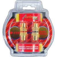 RCA COUPLER FEMALE AUDIOPIPE PAIR