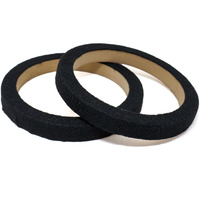 Nippon 6.5" Wood Speaker ring with black carpet Sold in Pairs