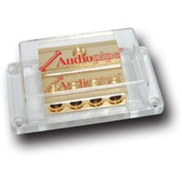 DISTRIBUTION BLOCK AUDIOPIPE (1)0GA. IN/(4) 4GA. OUT