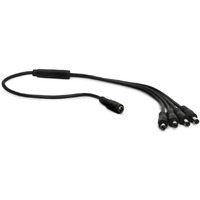 1 Female to 4 Male DC/AC Power Splitter Cable (18inch)
