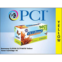 PCI Brand Samsung CLTY407S-PCI New Compatible Replacement For Samsung CLT-Y407S Yellow Toner Cartridge 1000 Page Yield