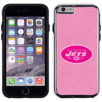 New York Jets Phone Case Pink Football Pebble Grain Feel iPhone 6 CO