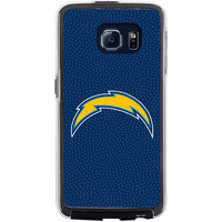 Los Angeles Chargers Phone Case Team Color Football Pebble Grain Feel Samsung Galaxy S6 CO