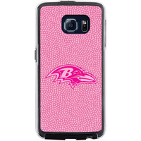 Baltimore Ravens Phone Case Pink Football Pebble Grain Feel Samsung Galaxy S6 CO