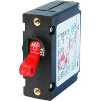 CIRCUIT BREAKER AA1TOGGLE 25A RED