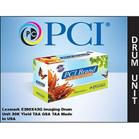 PCI Brand Lexmark E260X42G-PCI ECO-Friendly Sustainable Remanufactured Lexmark E260X42G E260X22G Drum Unit 30K Page Yield