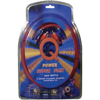 Qpower 4 Gauge Amp Kit Super Flex