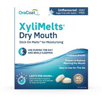 Orahealth XyliMelts Mint-Free Discs - 40 discs, Pack of 2