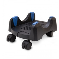 CS-8AK Unique Design Plastic CPU Stand for ATX Case, Adjustable Width from 5.7 to 9.7 (14.5cm to 24.5cm), with Caster Wheels, Black Color