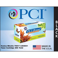 PCI Brand Konica Minolta TN-217-PCI New Compatible Replacement For Konica Minolta TN-217 Black Toner Cartridge 25000 Page Yield