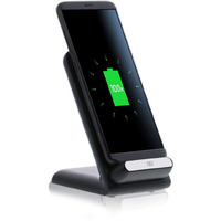 Fast Qi Desktop Wireless Charger Black