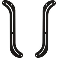 Universal speaker bar mount for wall and ceiling mounts