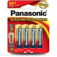Panasonic Alkaline Size "AA" Plus Power (4-Pack)