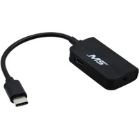 MobileSpec USB-C(R) Charger and Audio Adapter MBS05102 - Type C to 3.5mm Aux Audio Headphone Adapter Charger - Black