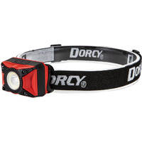 Dorcy 41-4337 650-Lumens LED USB Rechargeable Motion-Activated Headlamp, Red