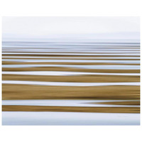 Sand Flats in Fog -Paper Art-26"x22"