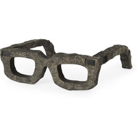 Eugene Rustic Brown Wooden Eyeglass Sculpture