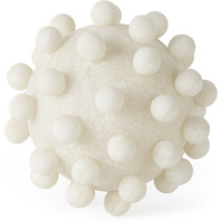 6" Ivory Knobby Nubs Resin Sphere