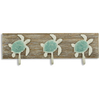 Coastal Sea Turtle Three Hook Coat Hanger