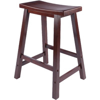 Satori Saddle Seat Counter Stool, Walnut