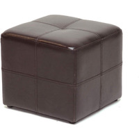 Baxton Studio Nox Dark Brown Ottoman
