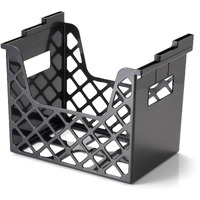 Officemate Recycled Plastic Desktop File Organizer - 10.8" Height x 13.3" Width x 8.6" Depth - Desktop - Compact, Portable - 30% - Black - 1 Each