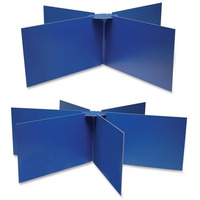 Pacon Round Table Privacy Board - 48" Diameter x 14" Height - 1 Each - Blue