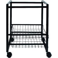 Mobile File Cart-Letter Size Suspension File, Black