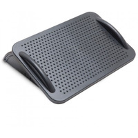 FR-4P Ergonomic Foot Rest with Massage Function, Adjustable 3 Angles, Black Color