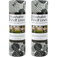DII Black Dahlia Shelf Liner (Set of 2)