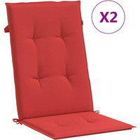 vidaXL Garden Chair Cushions 2 pcs Red 47.2"x19.7"x1.2"
