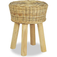vidaXL Bar Stool Natural Rattan