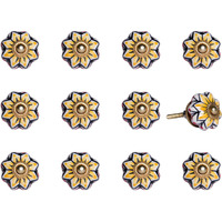 1.5" X 1.5" X 1.5" Yellow Blue And Red  Knobs 12 Pack