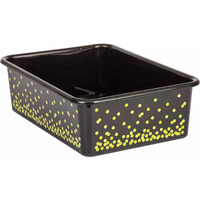 BLACK CONFETTI LARGE PLASTIC BIN