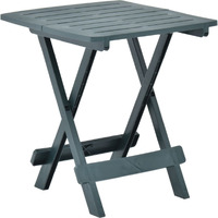vidaXL Folding Patio Table Green 17.7"x16.9"x19.7" Plastic