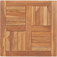 vidaXL Table Top Solid Teak Wood 23.6"x23.6"x1"