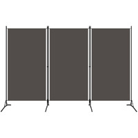 vidaXL 3-Panel Room Divider Anthracite 102.4"x70.9"