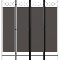 vidaXL 4-Panel Room Divider Anthracite 63"x70.9"