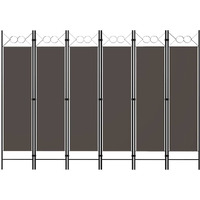 vidaXL 6-Panel Room Divider Anthracite 94.5"x70.9"