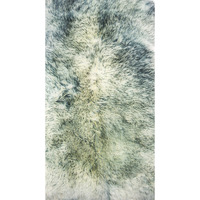 2' X 3' Gray Mist New Zealand Natural Sheepskin Rug