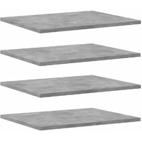vidaXL Bookshelf Boards 8 pcs Concrete Gray 15.7"x19.7"x0.6" Engineered Wood