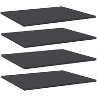 vidaXL Bookshelf Boards 4 pcs Gray 23.6"x19.7"x0.6" Engineered Wood