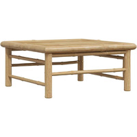 vidaXL Patio Table 25.6"x25.6"x11.8" Bamboo