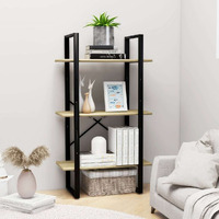 vidaXL Storage Shelf Sonoma Oak 23.6"x11.8"x41.3" Engineered Wood