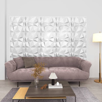 vidaXL 3D Wall Panels 12 pcs 19.7"x19.7" Diamond White 32.3 ft