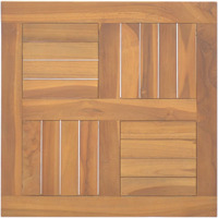 vidaXL Square Table Top 19.7"x19.7"x1" Solid Wood Teak