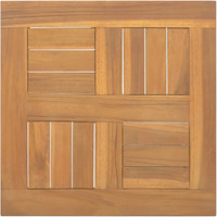vidaXL Square Table Top 15.7"x15.7"x1" Solid Wood Teak