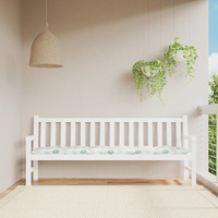 vidaXL Garden Bench Cushion Leaf Pattern 78.7"x19.7"x2.8" Fabric