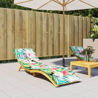 vidaXL Sun Lounger Cushion Multicolor Oxford Fabric